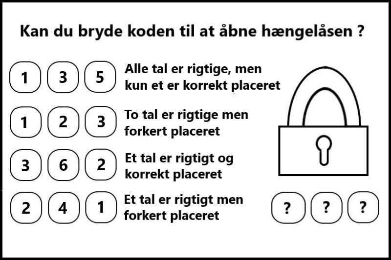 Bryd hængelåsens kode 4