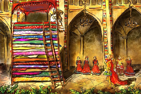 Prinsessen på ærten - eventyr af H. C. Andersen